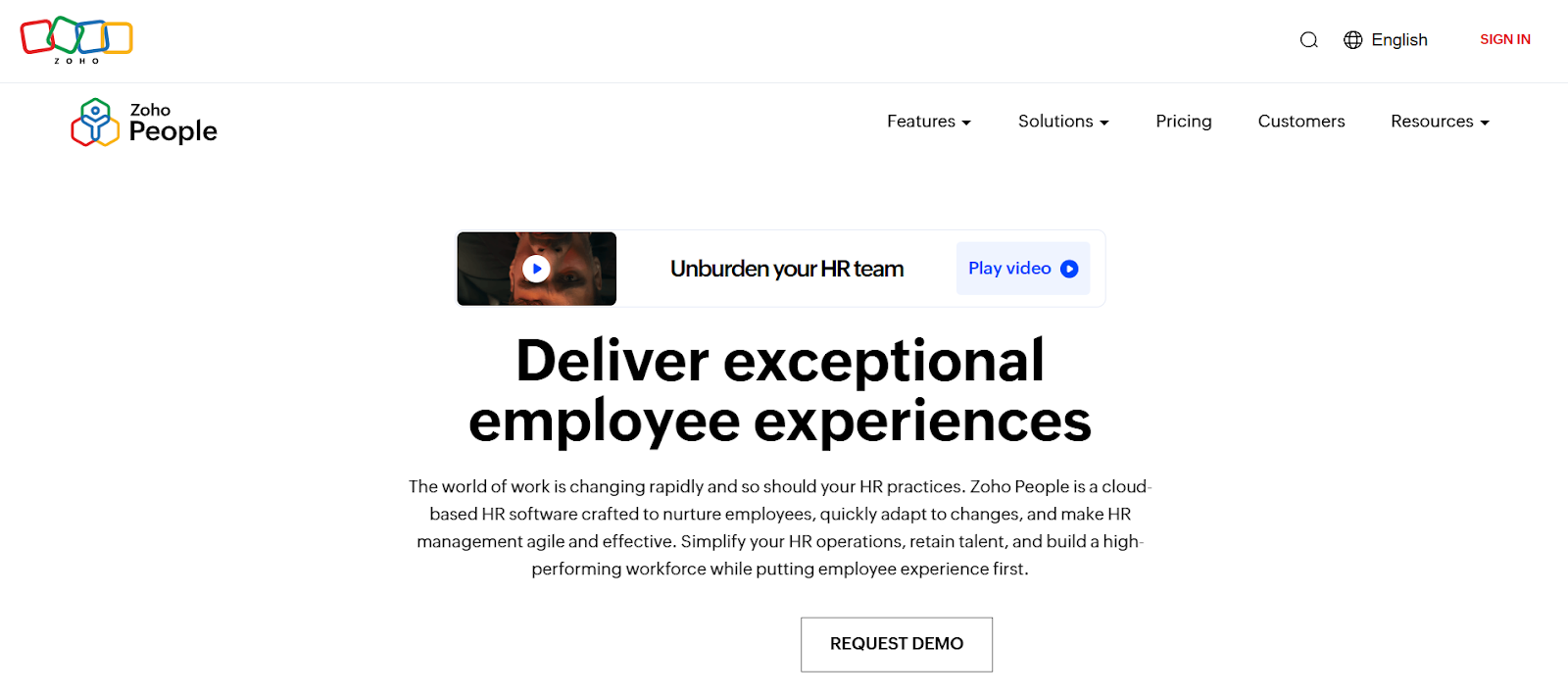 Zoho PeopleÂ